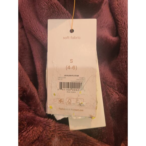 Joyspun small womens plush pj star purple hoodie new with tags - Picture 5 of 11
